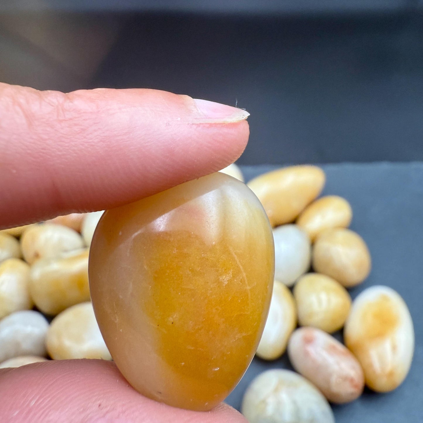 Yellow Jasper Tumbled Stone – Natural Crystal for Confidence, Protection, Strength & Positive Energy