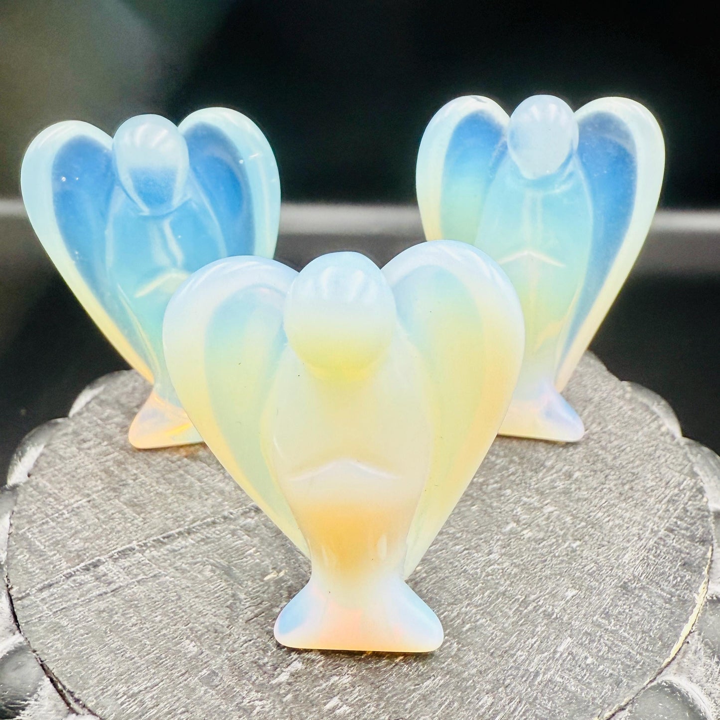 Opalite Angel – Crystal of Calm, Hope & Emotional Harmony (2")