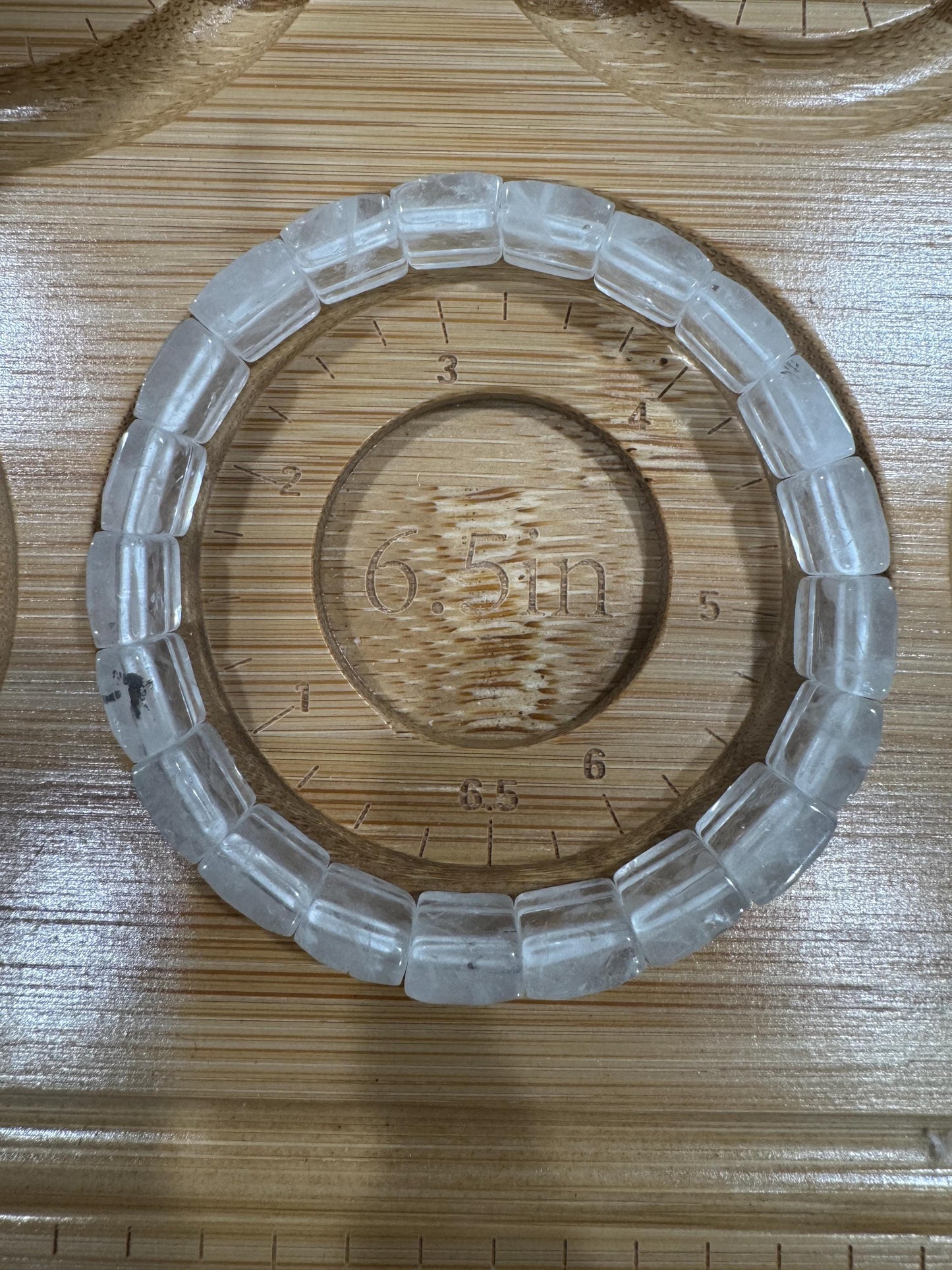 Clear Quartz Bracelet - Faceted Rectangular Crystal Master Healer