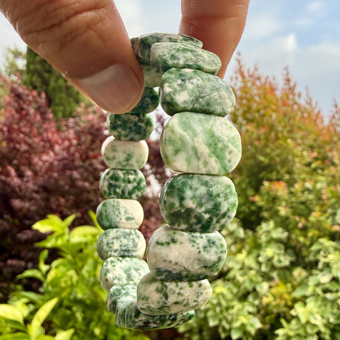 Tree Agate Bracelet – Oval Faceted