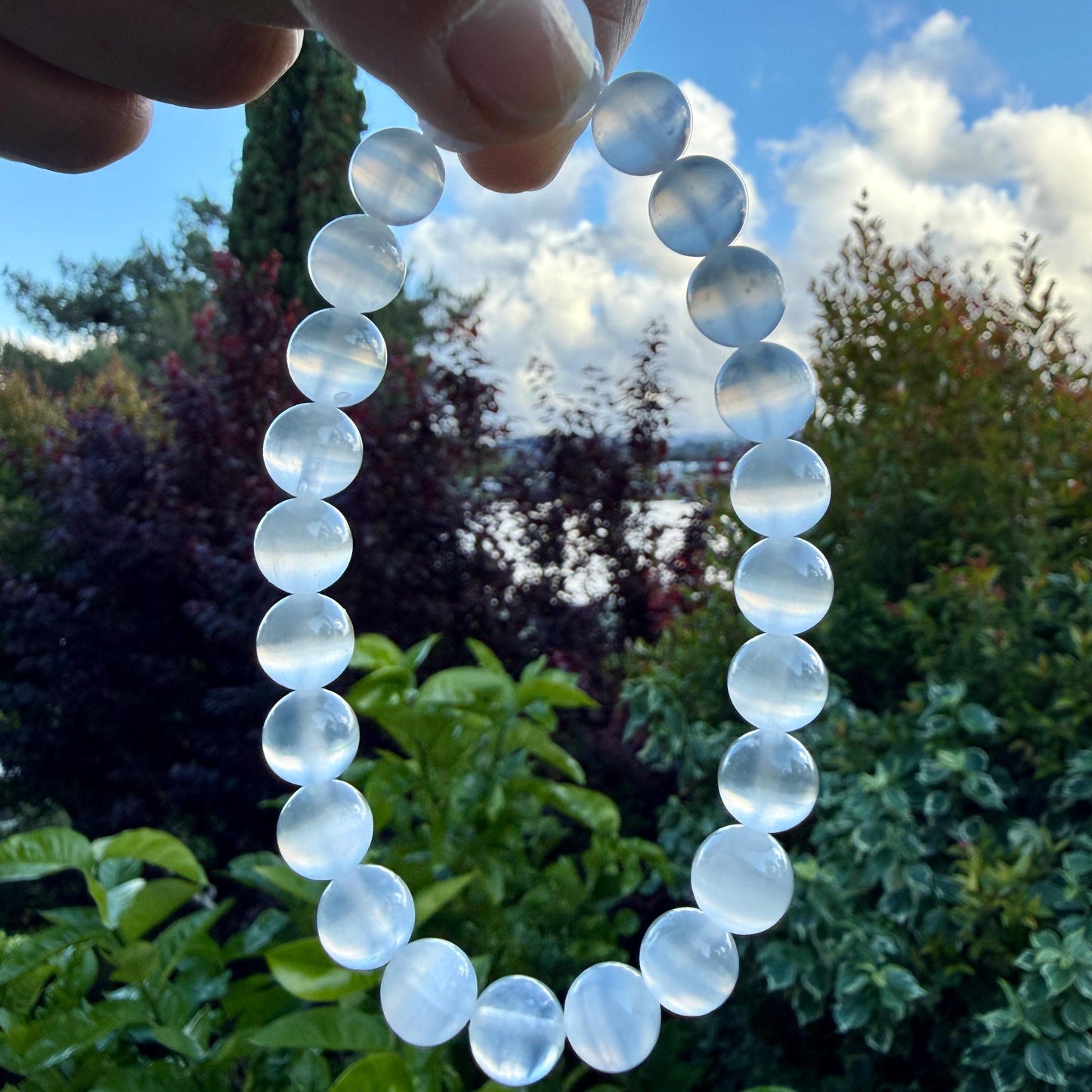 Selenite Bracelet – Crystal for Cleansing, Peace & Spiritual Clarity