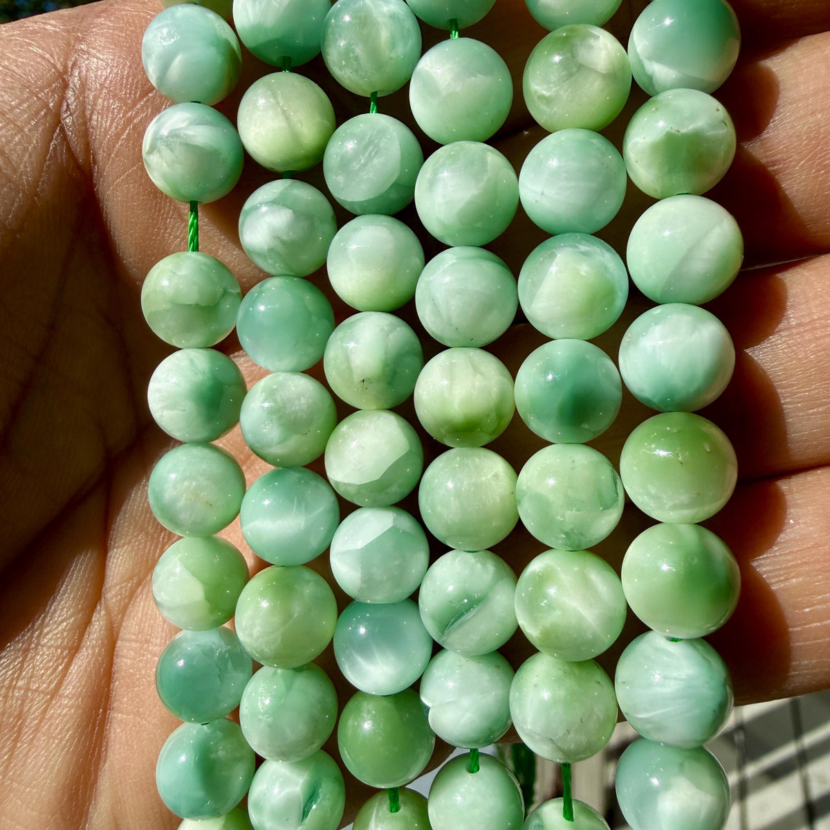 Green Moonstone Bracelet — Quiet Intuition