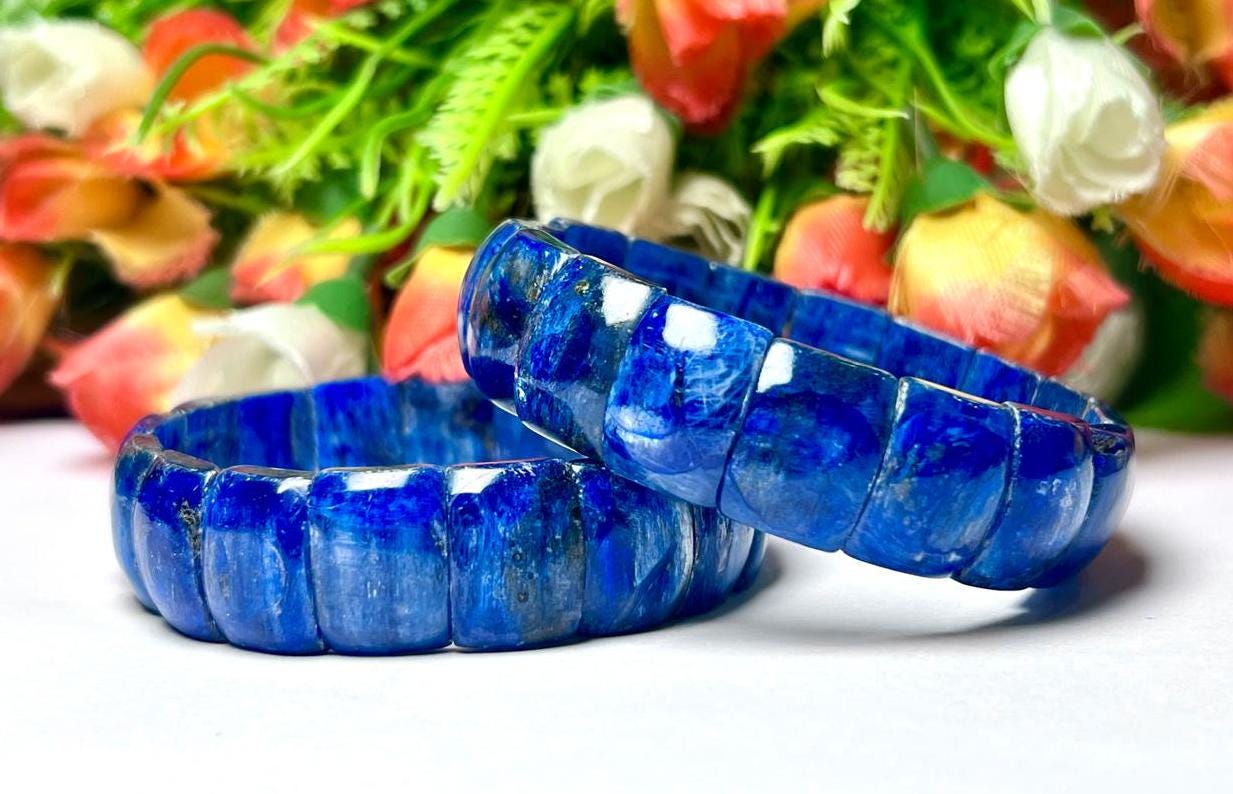 15 MM Premium Blue Kyanite Stone Bracelet