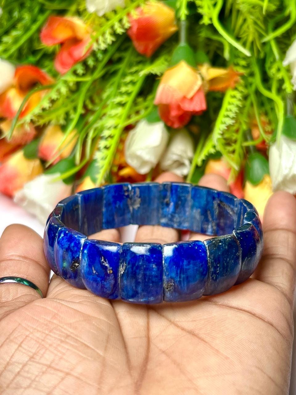 Stretchable Blue Kyanite Stone Bracelet