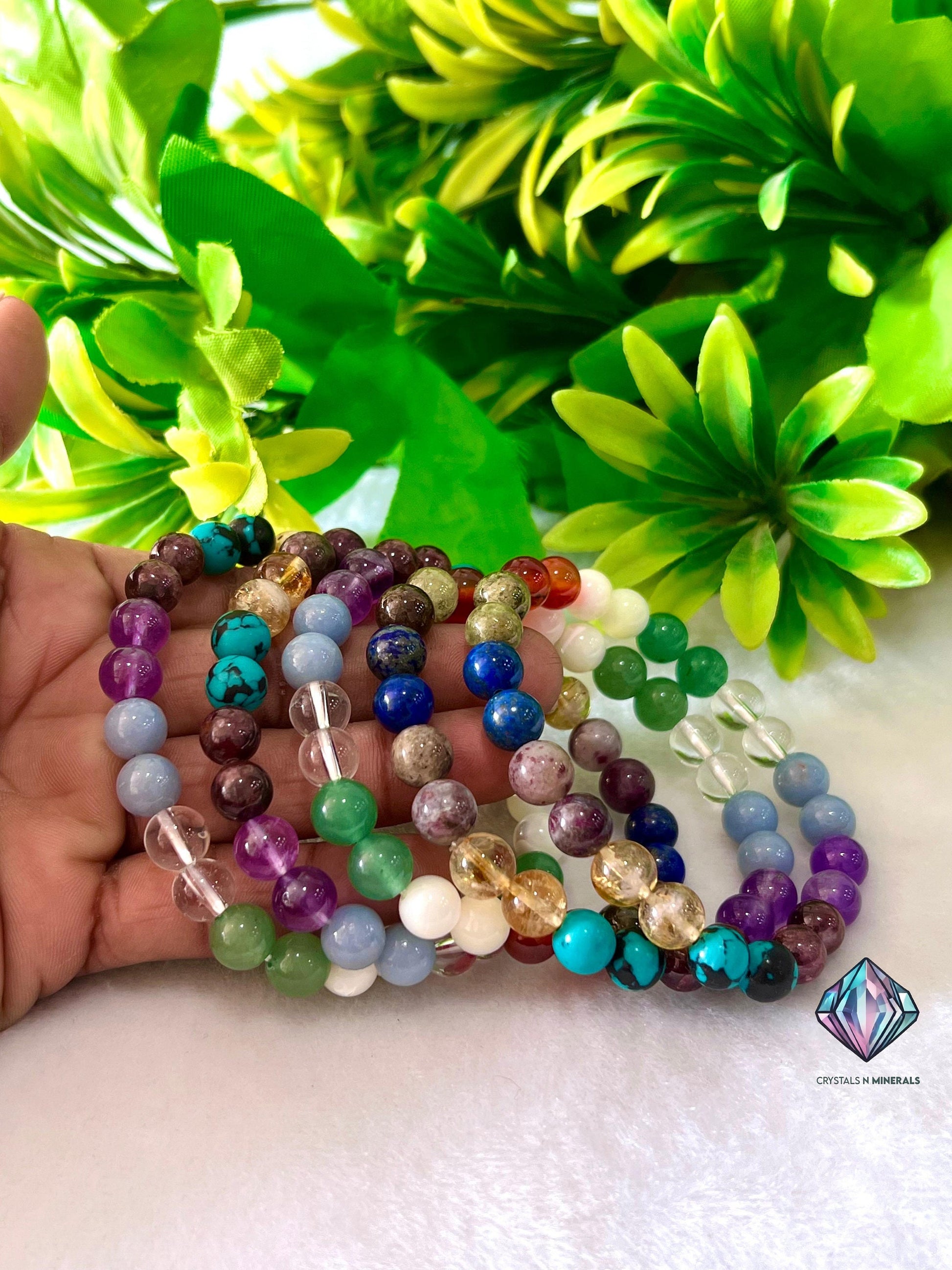 The Oracle Bracelet – 12 Sacred Stones of Insight - Garnet, Amethyst, Lapis, Citrine, Carnelian, Green Aventurine, Pink Tourmaline & More