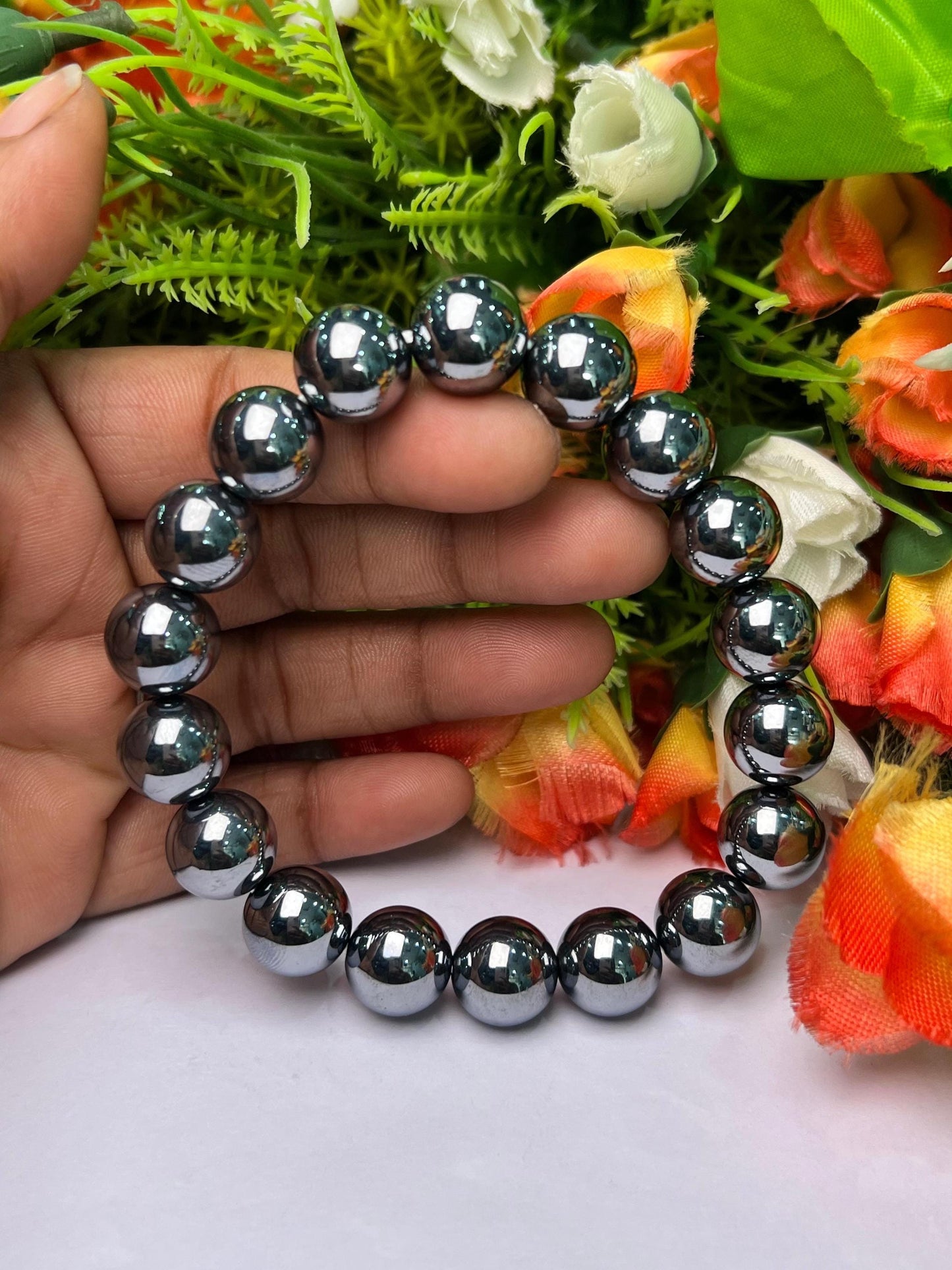 Men's 12 MM Terahertz Stone Bracelet| Jewelry for Men