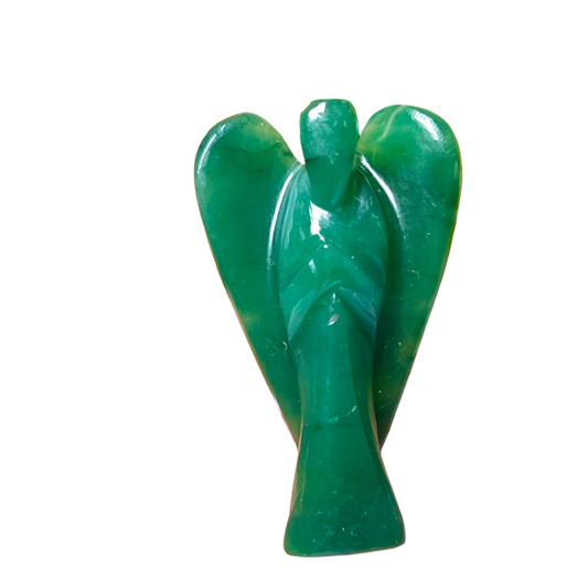 Green Jade Angel – 2" Guardian Angel for Harmony, Abundance & Heart Healing