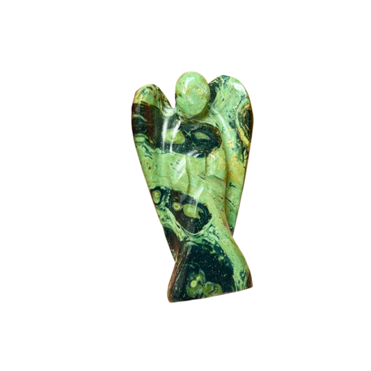 Kambaba Jasper Angel – 2" Guardian Angel for Peace, Ancient Wisdom & Grounding