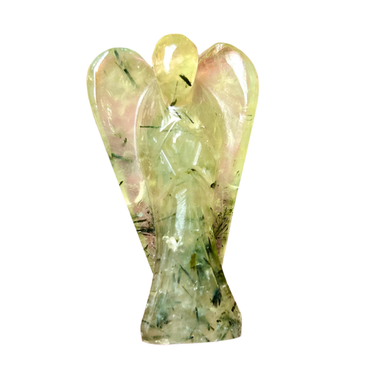Prehnite Angel – 2" Guardian Angel for Healing, Intuition & Heart-Centered Peace