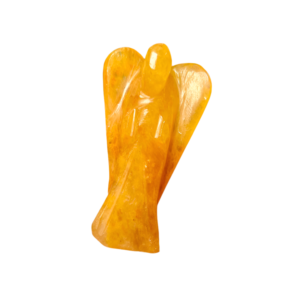 Golden Healer Quartz Angel – 2" Guardian Angel for Divine Healing, Abundance & Spiritual Growth