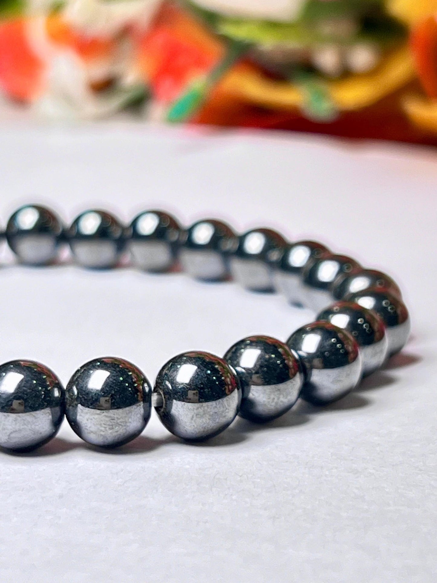 Magnetite Stone Bracelet l Stretchable Bracelet l Unisex Bracelet l6 MM 8 MM and 10MM Bracelet