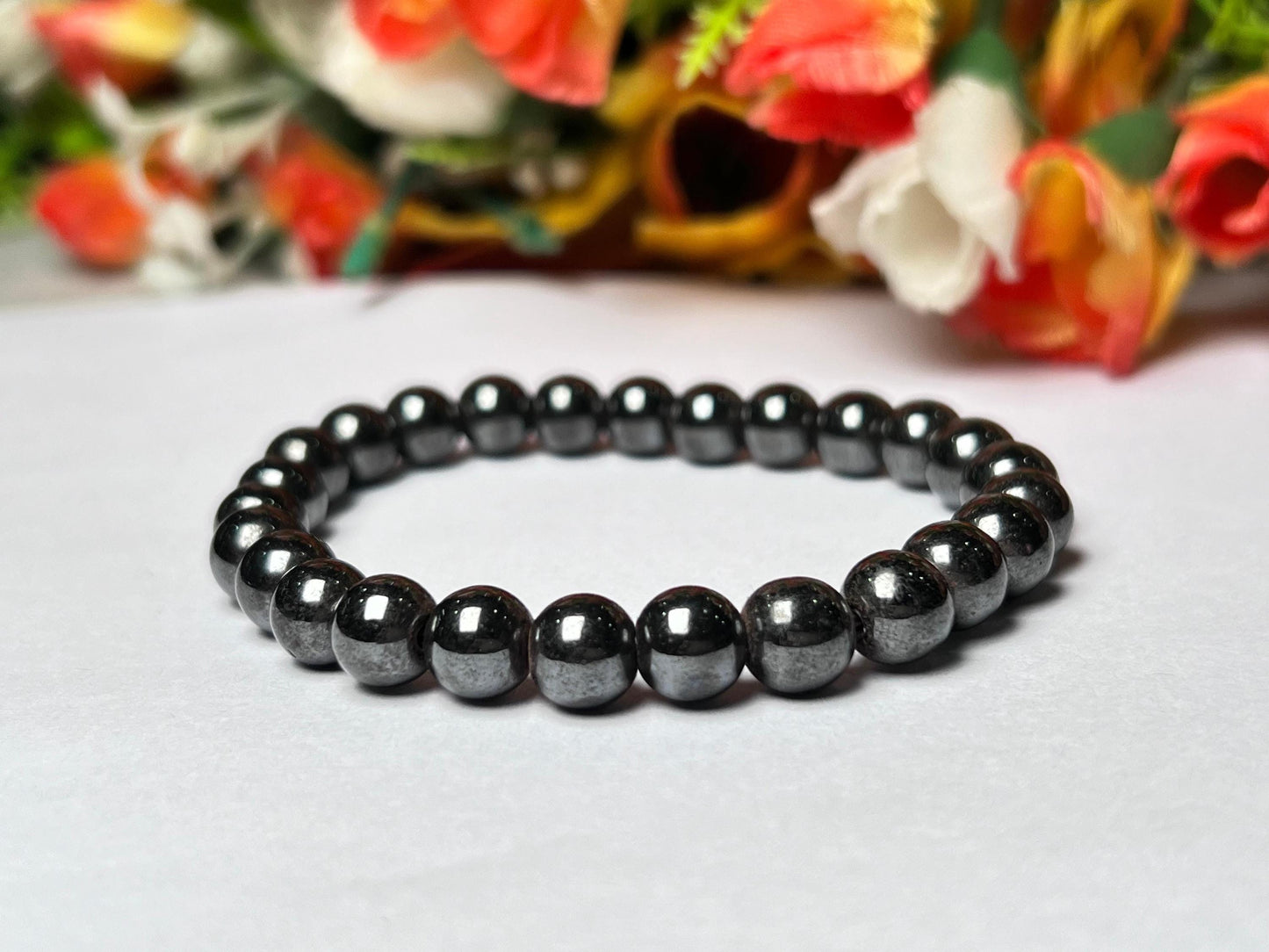 Magnetite Stone Bracelet l Stretchable Bracelet l Unisex Bracelet l6 MM 8 MM and 10MM Bracelet