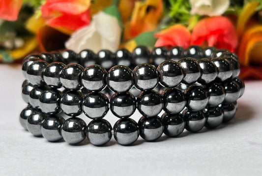 Magnetite Stone Bracelet l Stretchable Bracelet l Unisex Bracelet l6 MM 8 MM and 10MM Bracelet