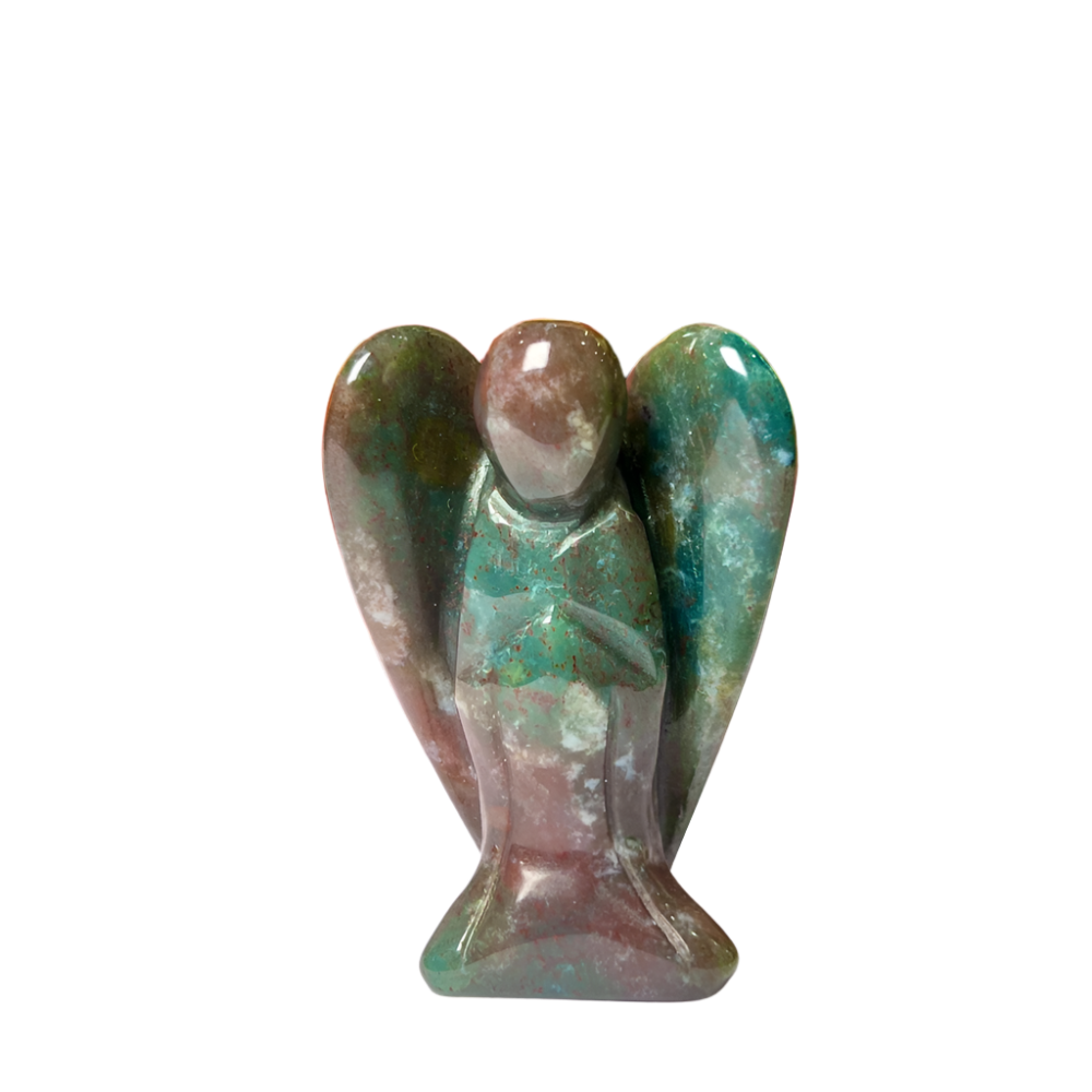 Pink Fancy Agate Angel – 2" Guardian Angel for Love, Comfort & Inner Peace