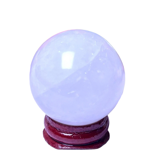 Himalayan Clear Quartz Crystal Sphere – 40MM Stone for Clarity, Healing & Energy Grids