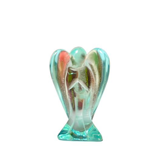 Blue Obsidian Angel – 2" Guardian Angel for Clarity, Communication & Psychic