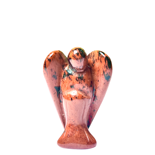 Mahogany Obsidian Angel – 2" Guardian Angel for Protection, Strength & Grounding