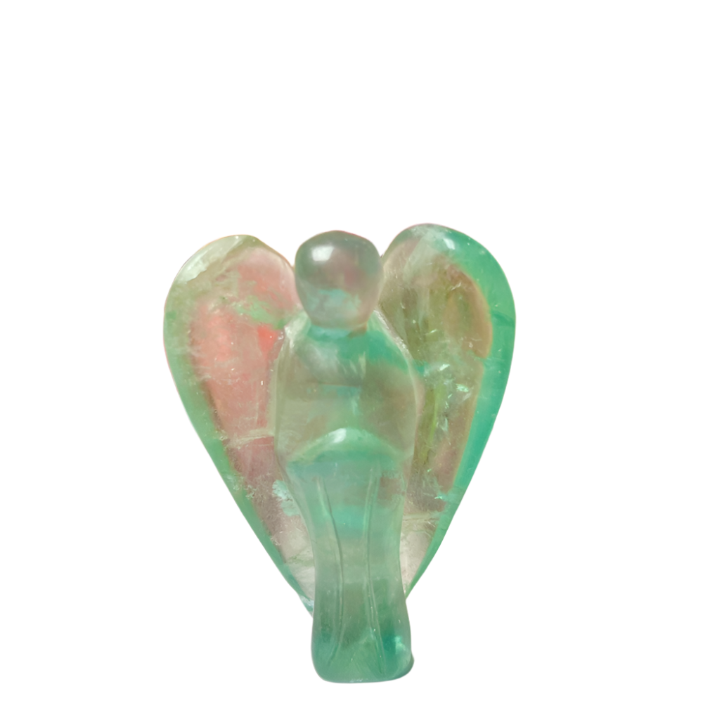 Green Fluorite Angel – 2" Guardian Angel for Clarity, Healing & Heart Chakra Balance