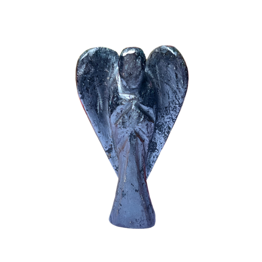 Hematite Angel – 2" Guardian Angel for Protection, Grounding & Strength