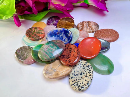 25 Worry Stone Mix Lot- Bulk Wholesale Worry Stone Mix Ideal for Gifting