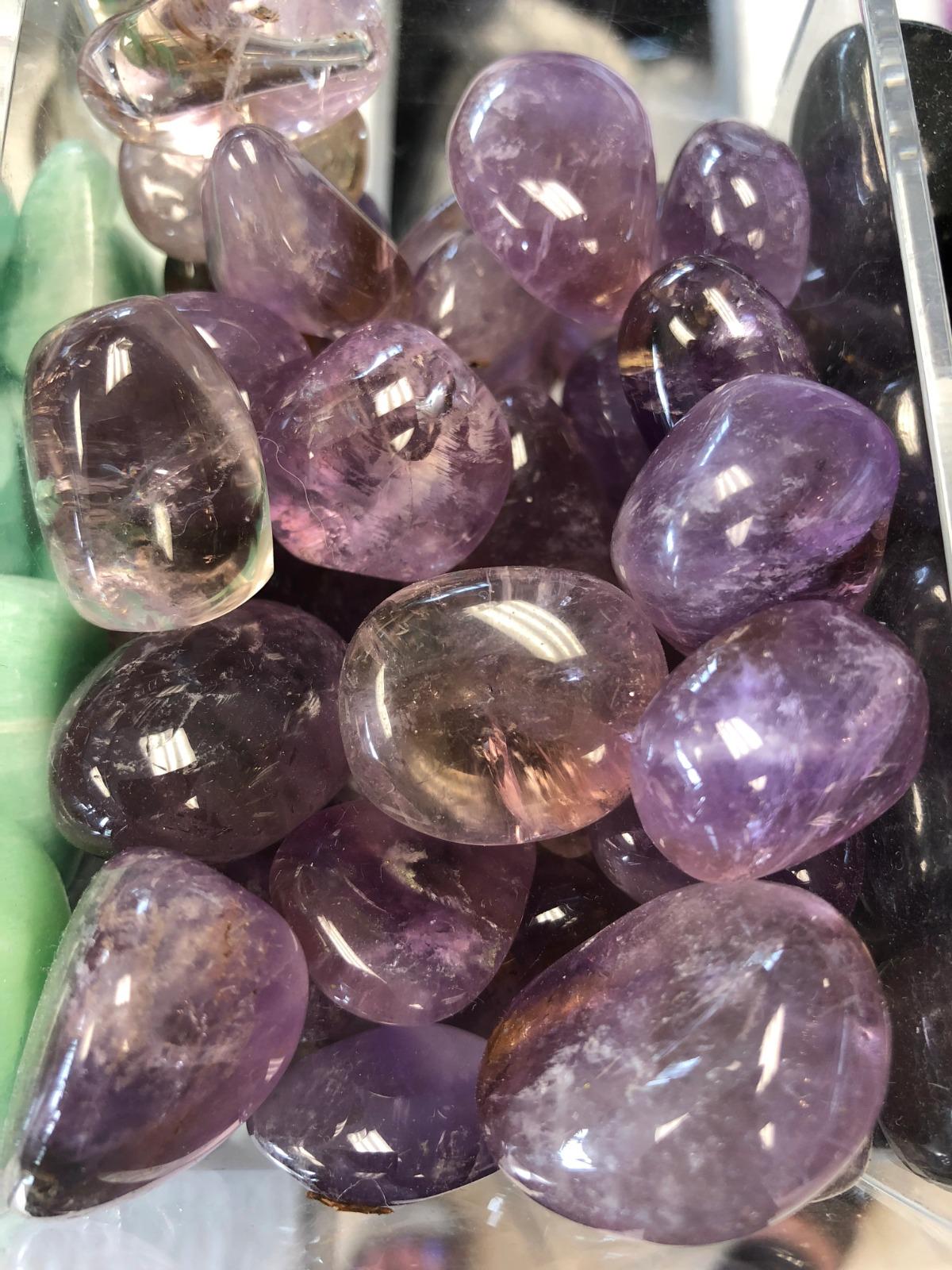 Ametrine Stone Tumbled Stone - Spiritual Stone -Healing Crystals in pack sizes of 1,3,5, and 10 Pieces Quality AAAAA +++++