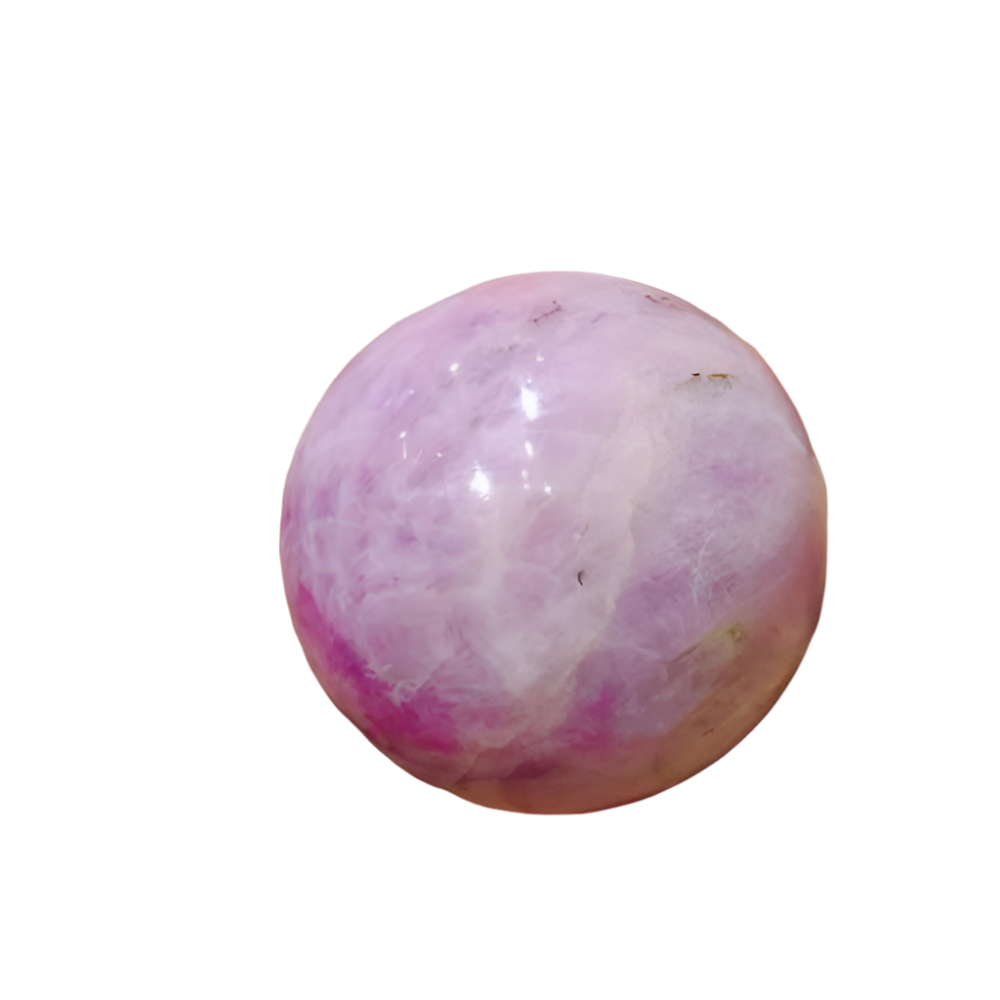 Kunzite Crystal Sphere – 35MM Stone for Divine Love, Emotional Healing & Heart Chakra Activation