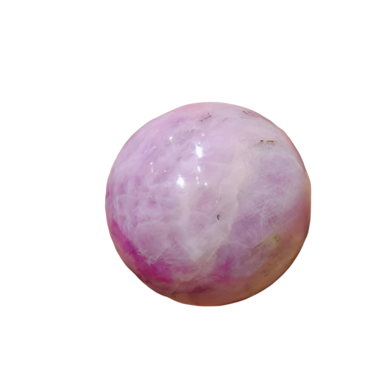 Kunzite Crystal Sphere – 35MM Stone for Divine Love, Emotional Healing & Heart Chakra Activation