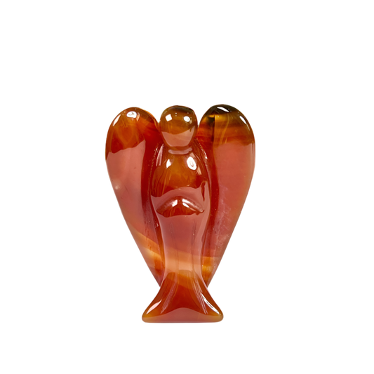 Carnelian Angel – 2" Guardian Angel for Vitality, Courage & Motivation