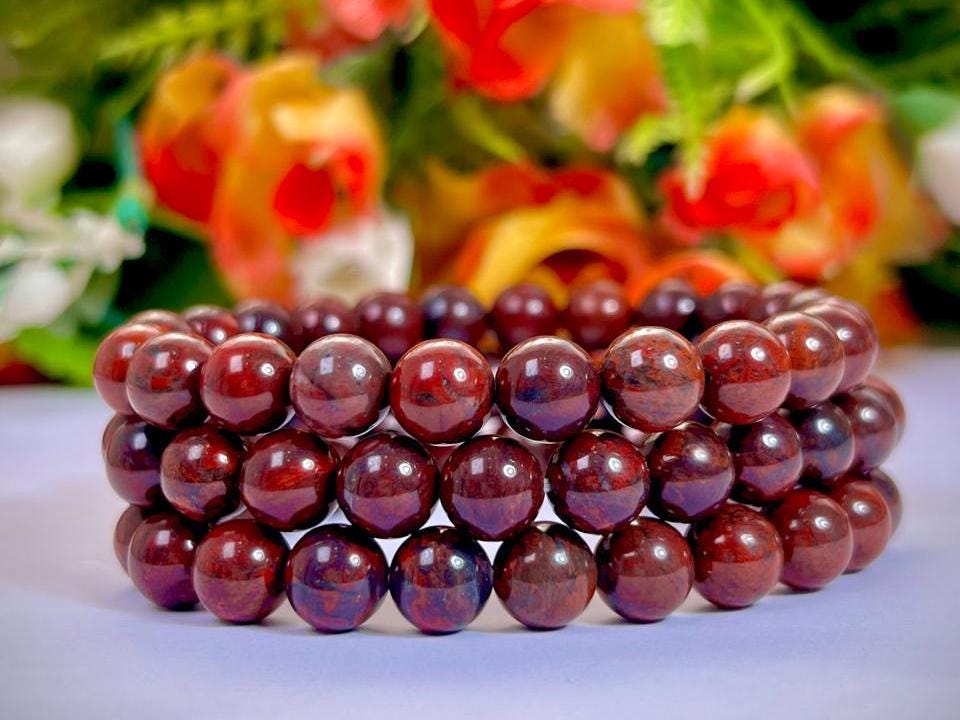 Bustamite Stone Bracelet l Stretchable Bracelet l Unisex Bracelet l 8 MM Bracelet