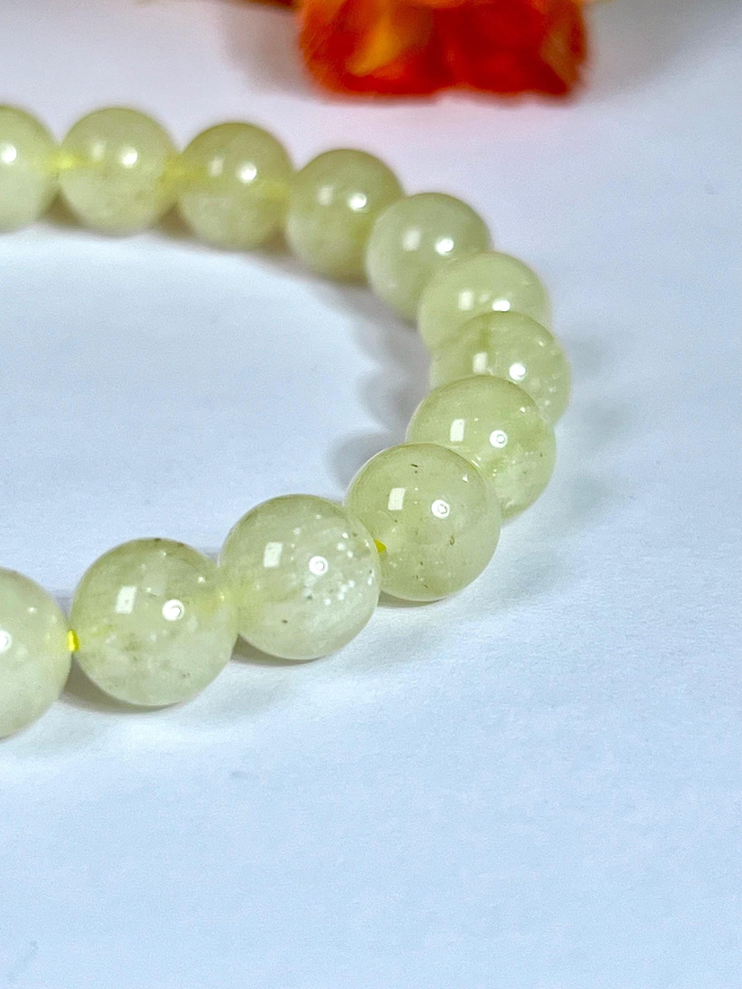 9 MM Libyan Tektite Glass Stone Bracelet l Stretchable Bracelet l Unisex Bracelet