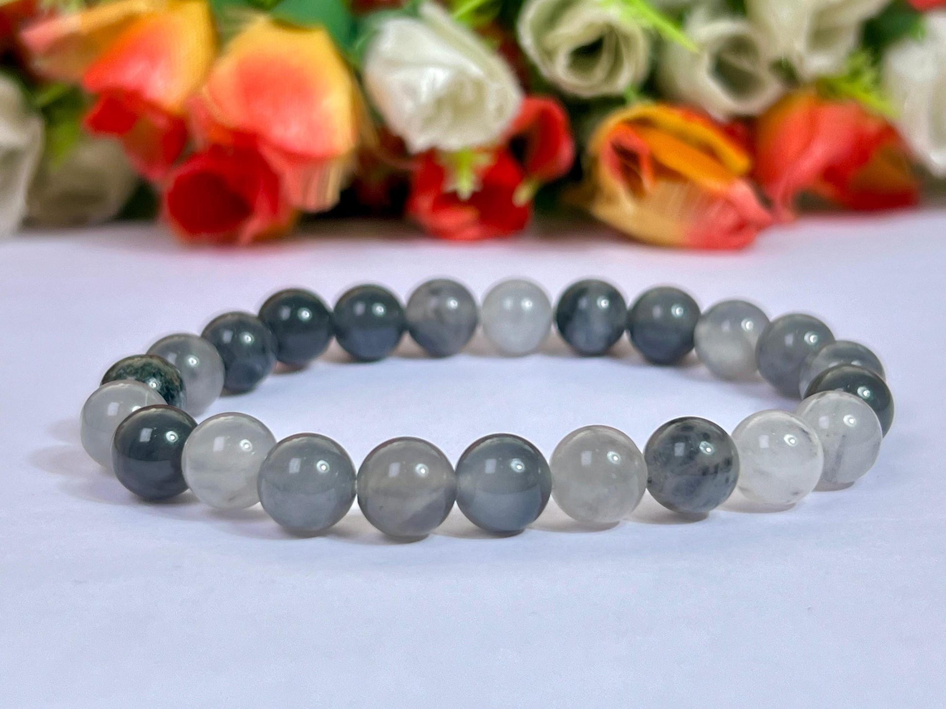 Brookite Stone Bracelet l Stretchable Bracelet l Unisex Bracelet l 8 MM Bracelet