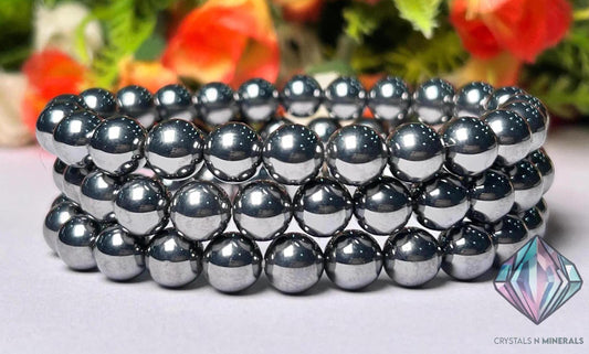 Terahertz Stone Bracelet l Stretchable Bracelet l Unisex Bracelet l 8 MM Bracelet