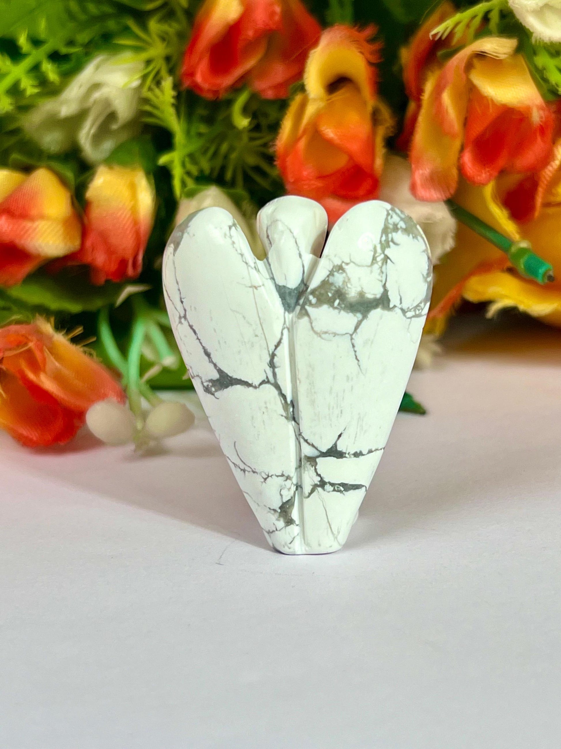2" Angel Howlite Stone Guardian Angel blessed Angelic connection