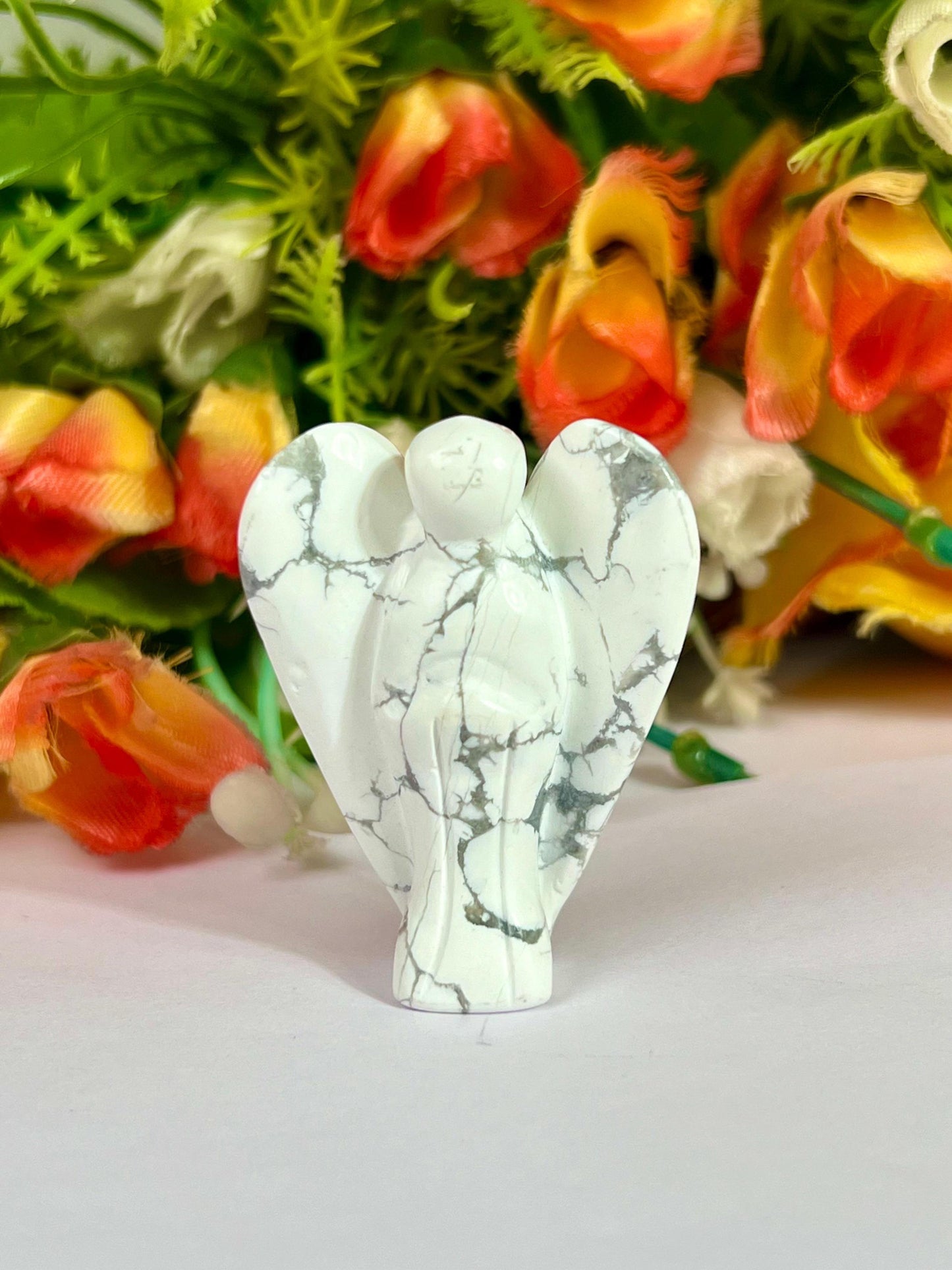 2" Angel Howlite Stone Guardian Angel blessed Angelic connection