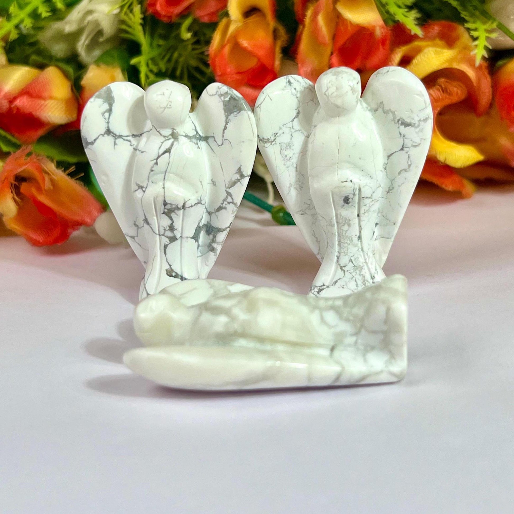 2" Angel Howlite Stone Guardian Angel blessed Angelic connection