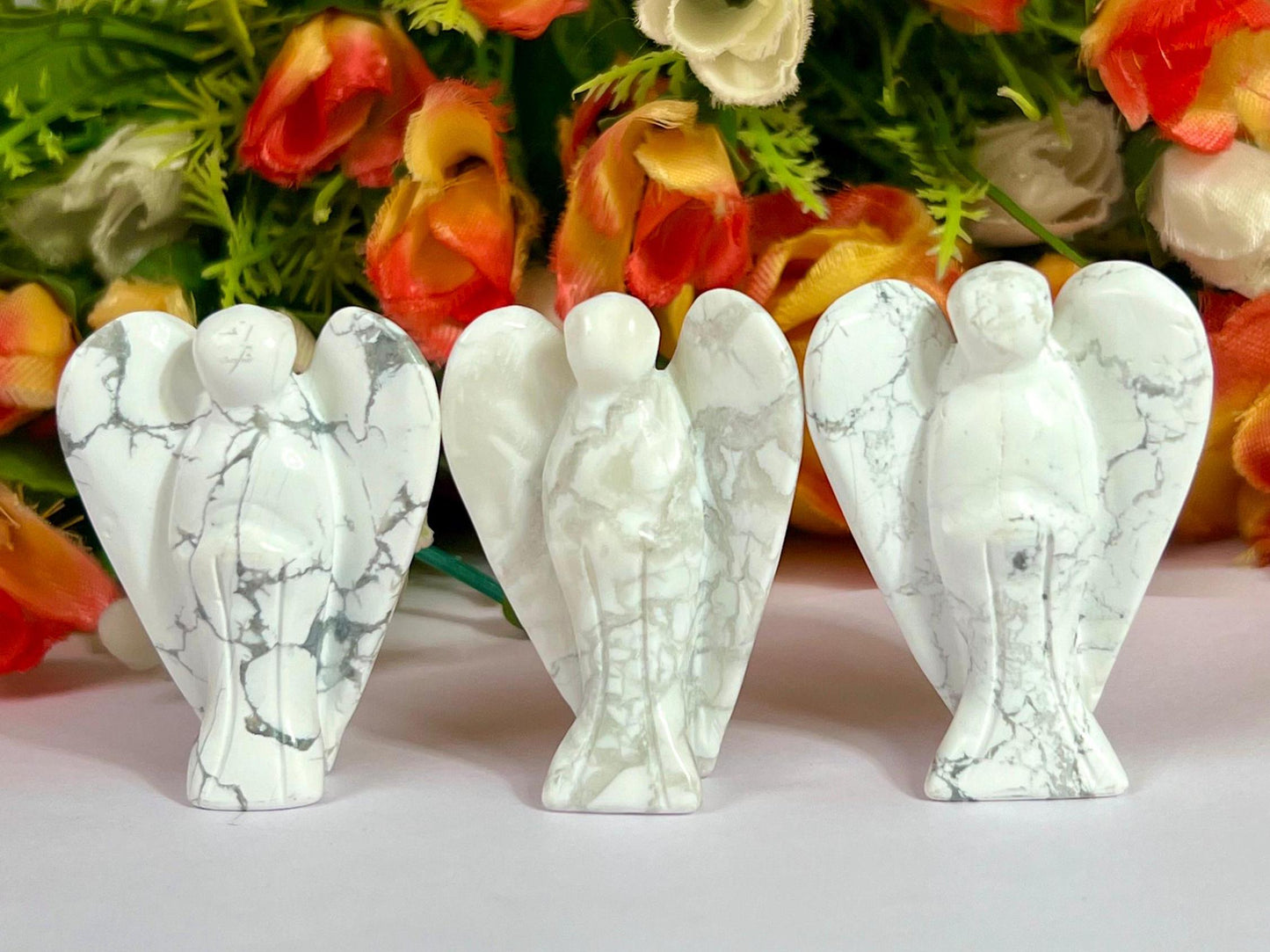 2" Angel Howlite Stone Guardian Angel blessed Angelic connection