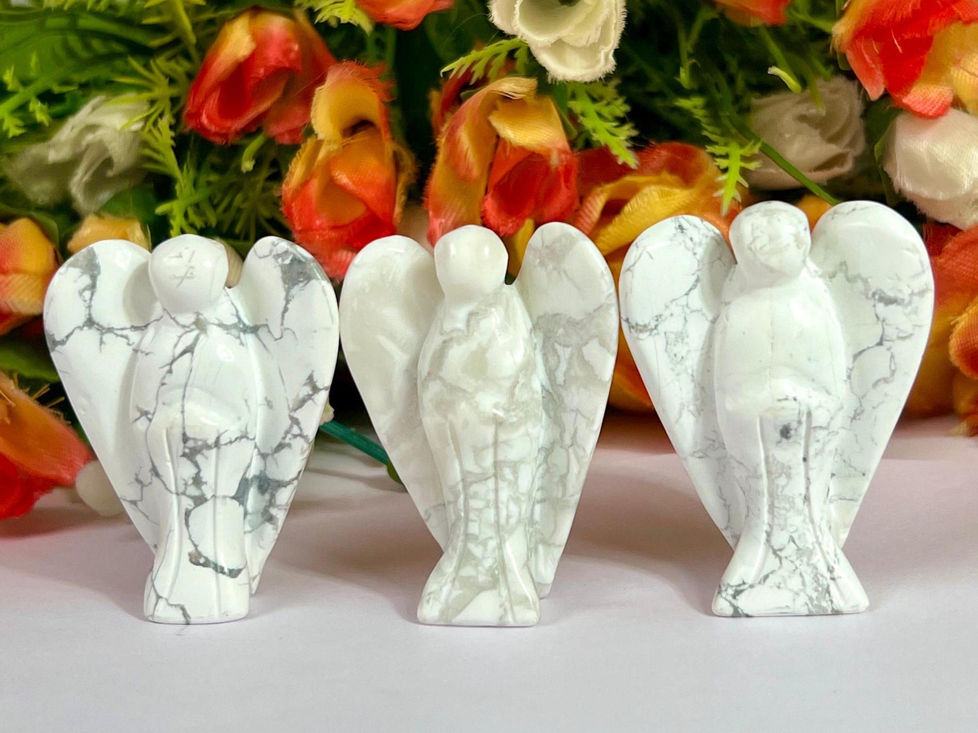 2" Angel Howlite Stone Guardian Angel blessed Angelic connection