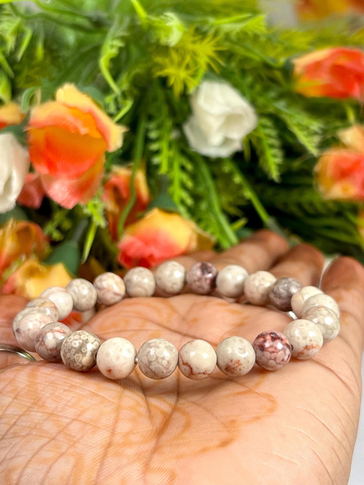 Cinnabar Stone Bracelet l Stretchable Bracelet l Unisex Bracelet l 8 MM Bracelet