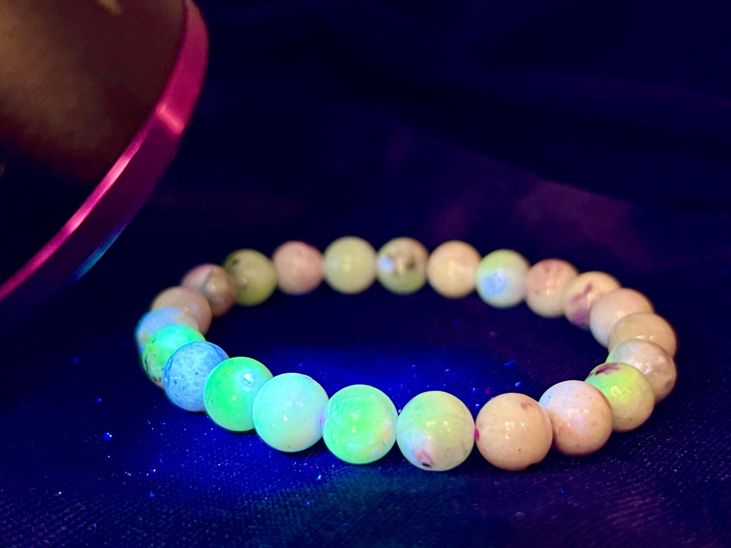 Hackmanite Stone Bracelet l Stretchable Bracelet l Unisex Bracelet l 8 MM Bracelet