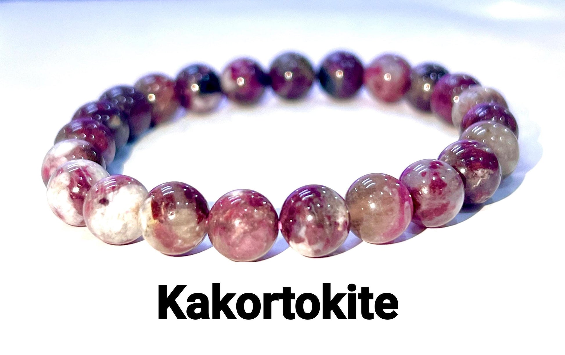 Kakortokite Stone Bracelet l Stretchable Bracelet l Unisex Bracelet l 8 MM Bracelet