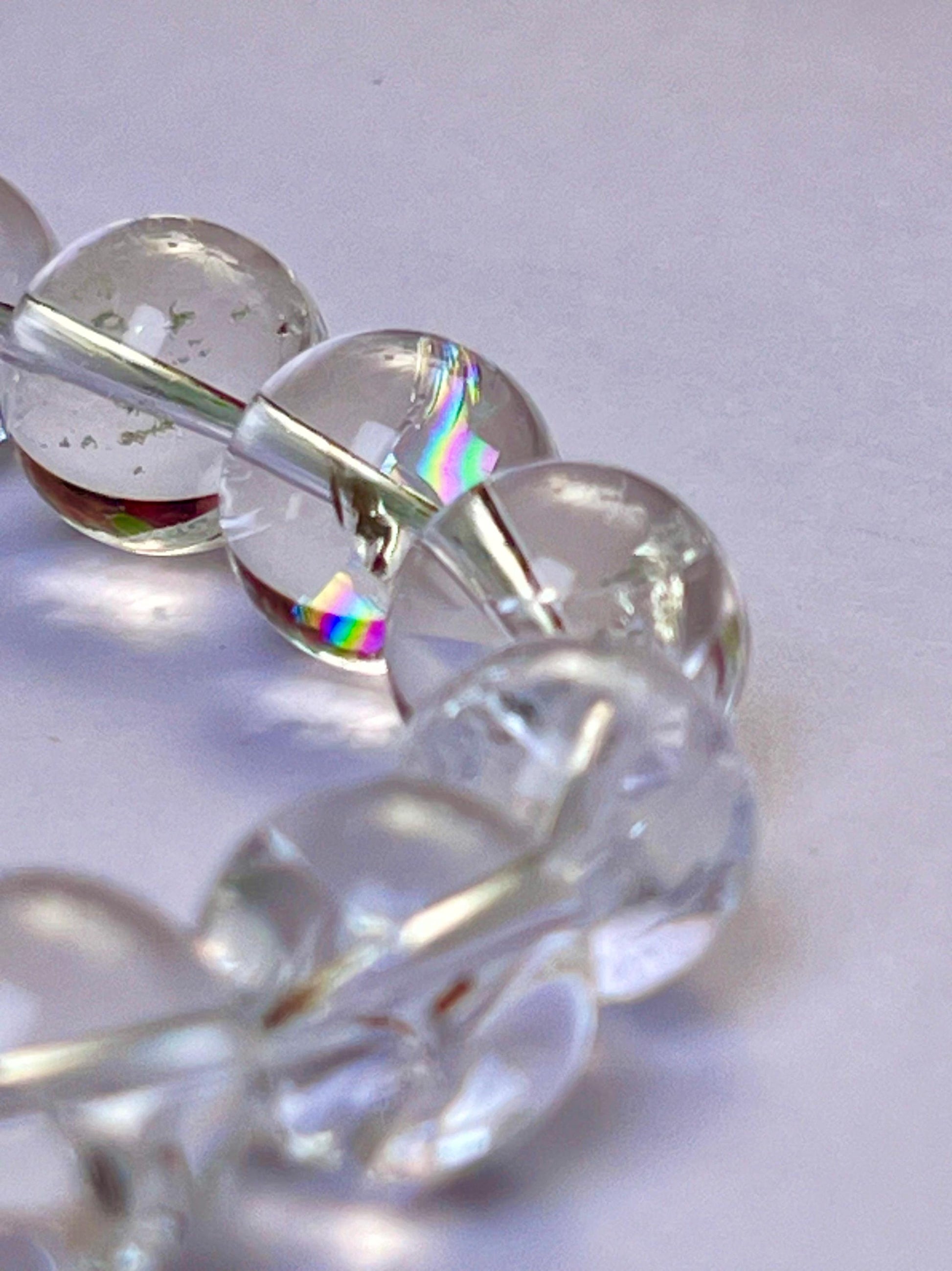 12 MM Satyaloka Quartz Crystal Stone bracelet
