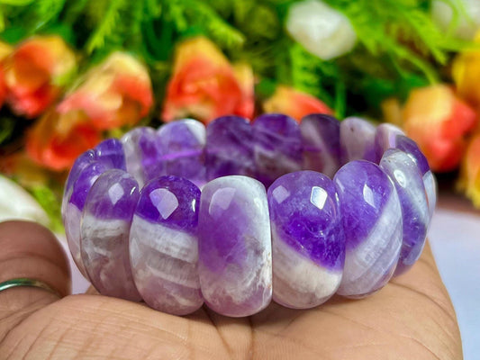 25 MM Amaze Azeztulite Stone Bracelet l Stretchable Bracelet High Grade