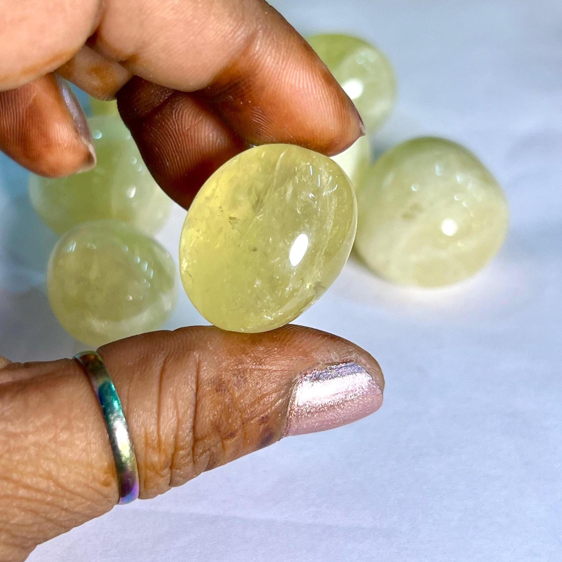 Lemon Quartz Tumbled Stone - Spiritual Stone -Healing Crystals in pack sizes of 1,3,5, and 10 Pieces Quality AAAAA +++++