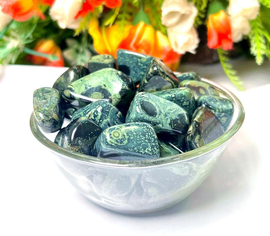 Kambaba Jasper Stone Tumbled Stone - Spiritual Stone -Healing Crystals in pack sizes of 1,3,5, and 10 Pieces Quality AAAAA +++++