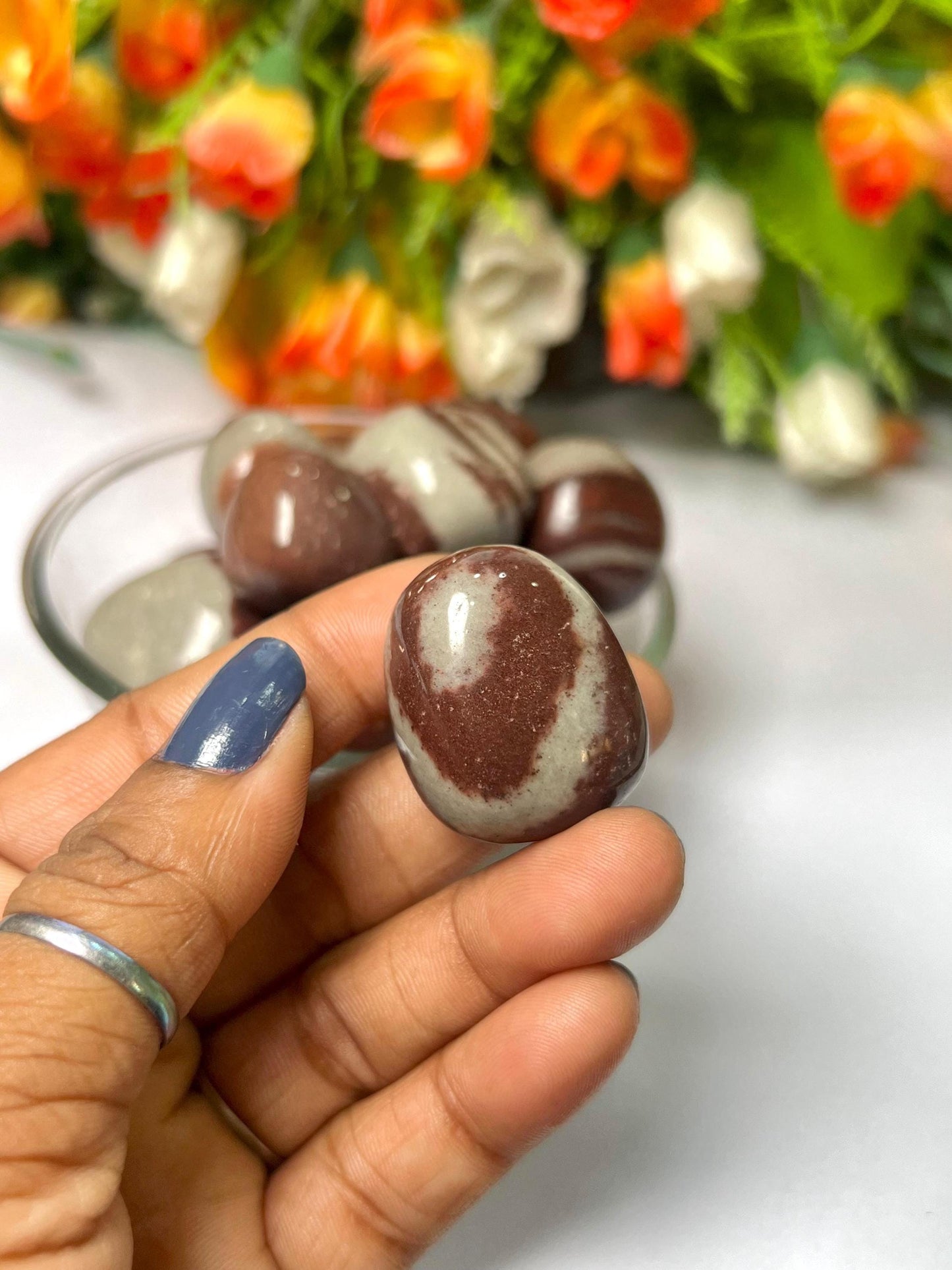 Narmada Agate Stone Tumbled Stone - Spiritual Stone -Healing Crystals in pack sizes of 1,3,5, and 10 Pieces Quality AAAAA +++++