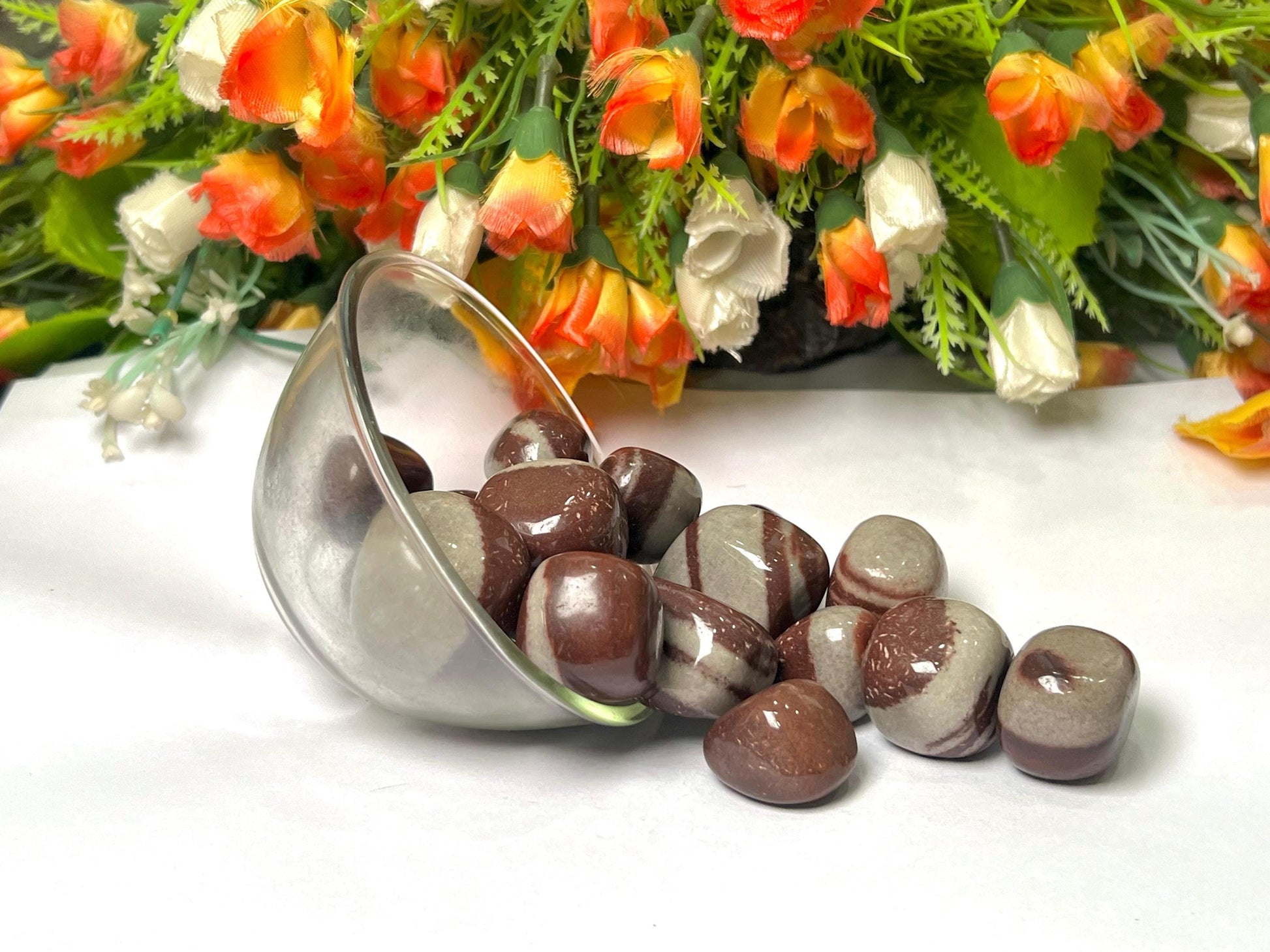 Narmada Agate Stone Tumbled Stone - Spiritual Stone -Healing Crystals in pack sizes of 1,3,5, and 10 Pieces Quality AAAAA +++++