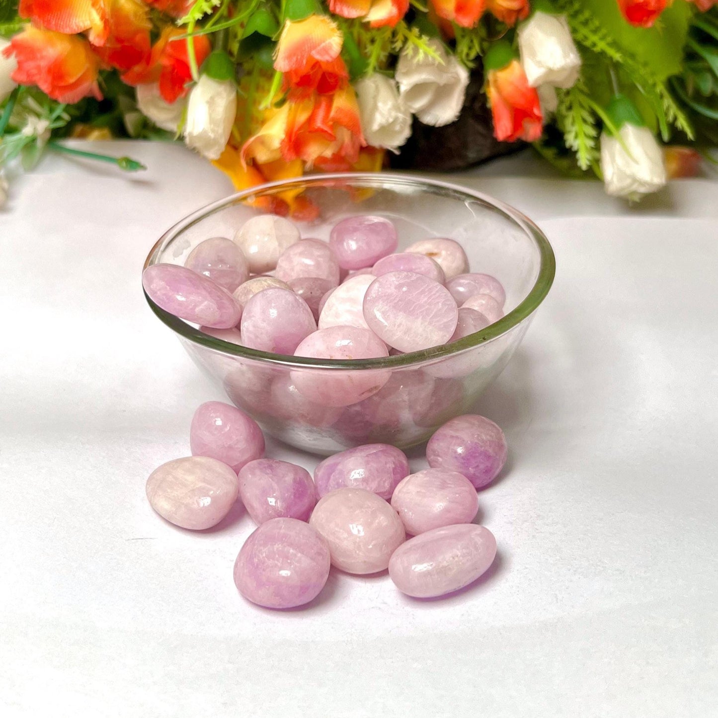 Kunzite Stone Tumbled Stone - Spiritual Stone -Healing Crystals in pack sizes of 1,3,5, and 10 Pieces Quality AAAAA +++++