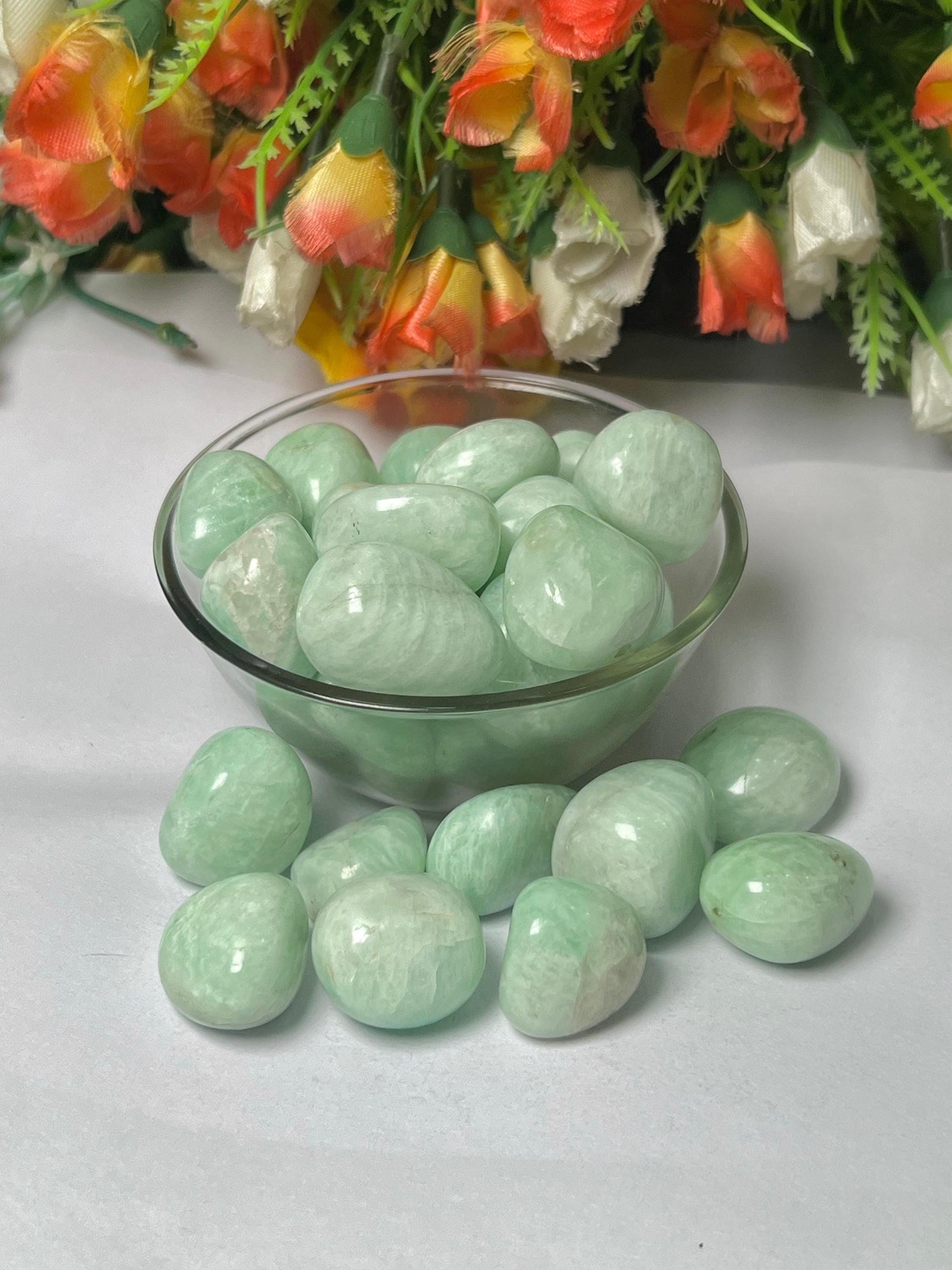Amazonite Stone Tumbled Stone - Spiritual Stone -Healing Crystals in pack sizes of 1,3,5, and 10 Pieces Quality AAAAA +++++