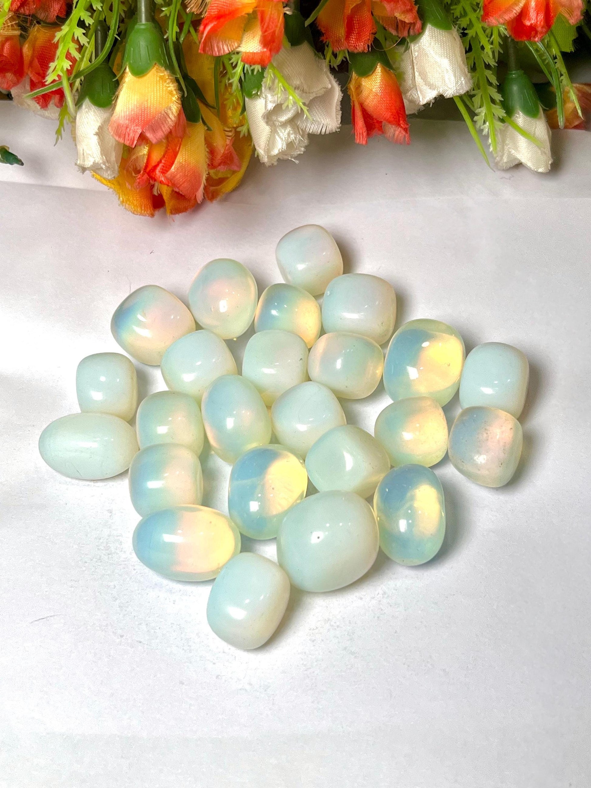 Opalite Stone Tumbled Stone - Spiritual Stone -Healing Crystals in pack sizes of 1,3,5, and 10 Pieces Quality AAAAA +++++