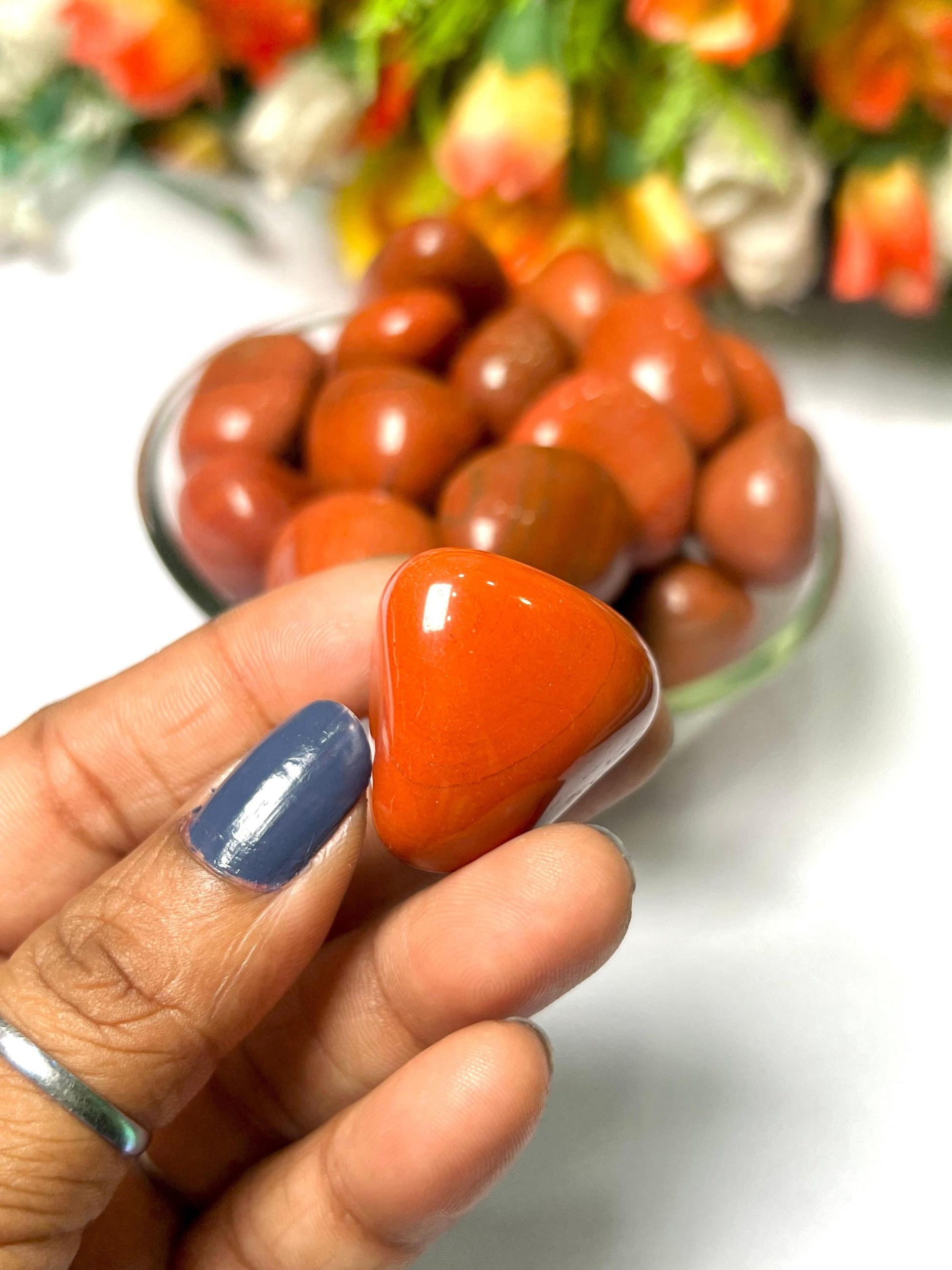 Red Jasper Stone Tumbled Stone - Spiritual Stone -Healing Crystals in pack sizes of 1,3,5, and 10 Pieces Quality AAAAA +++++